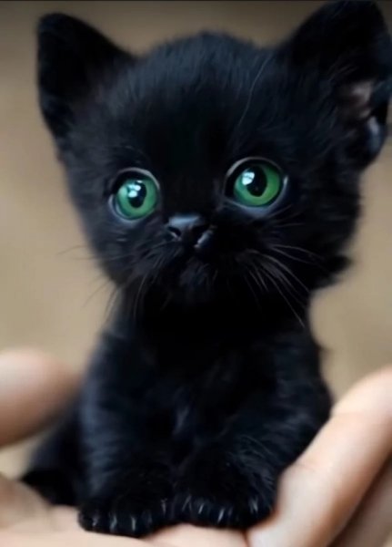 Черный котёнок..