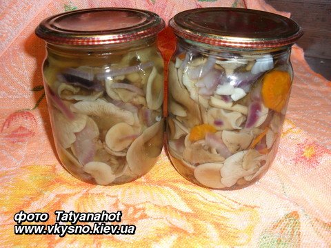 Маринованные лисички