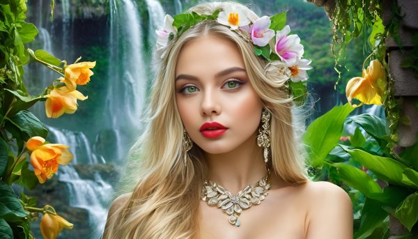 Девушка,фэнтези,блондинка,зеленые глаза.16