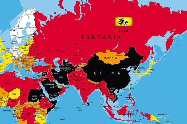 Реконструкция территорий, принадлежащих Великой Тартарии