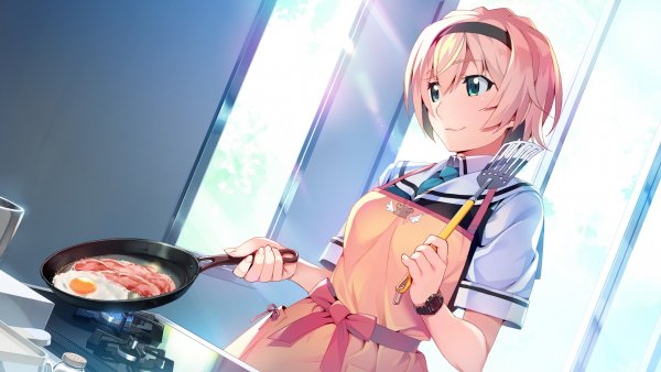 Grisaia Phantom Trigger Fried egg Frying pan 541513 2560x1440