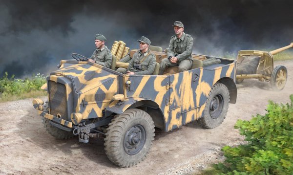 German 4x4 7,5cm Pak 40 Anti-Tank Gun Tractor C8 (Copy)