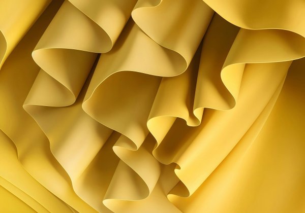 Yellow-waves-texture-folds-abstract