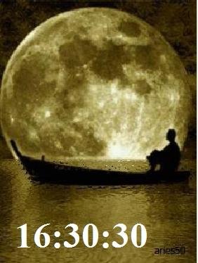8 Луна цифр часы анимация