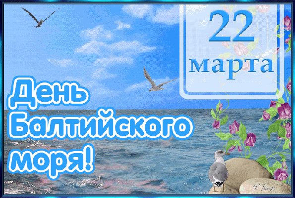 Анимированная открытка день балтийского