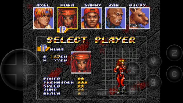 Mona in Streets of Rage 3