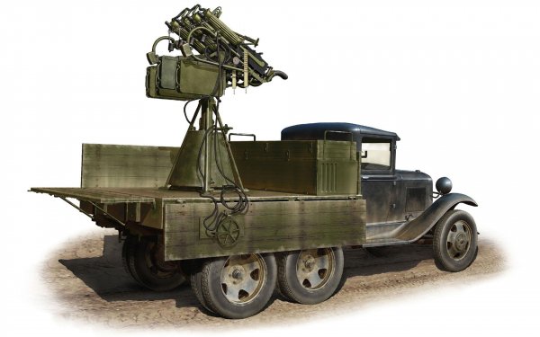 Грузовик ГАЗ-ААА с ЗПУ Максим