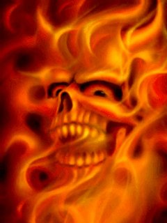 Skull fire skull
