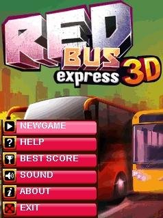 Red Bus Express 3D 240x320