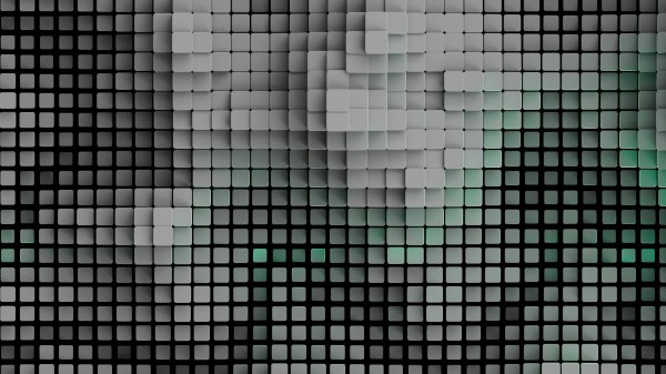 Pixels-gray-green-geometry-pattern