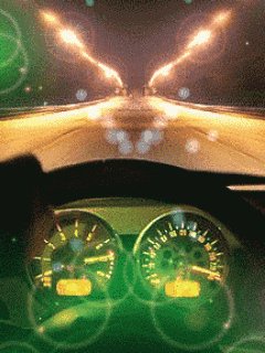 Спидометр тахометр вид из авто