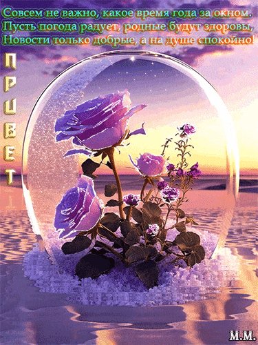 Анимированная открытка привет совсем