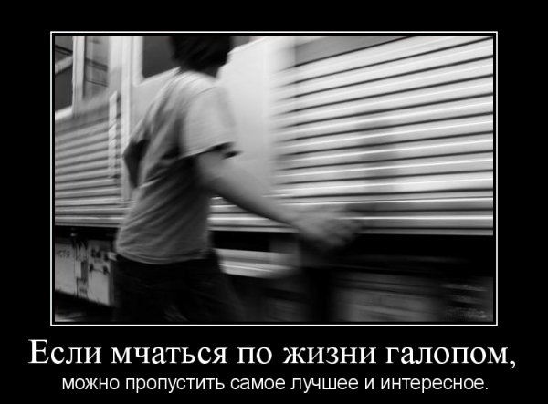Если мчаться по жизни галопом...