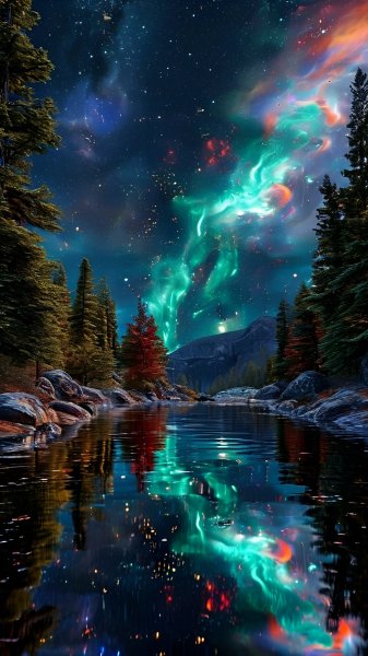 Northern-lights-and-lake-night-120325