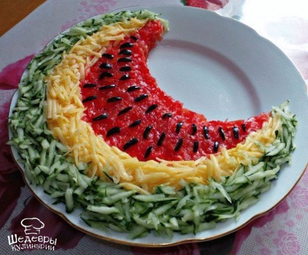 САЛАТ "АРБУЗНАЯ ДОЛЬКА"