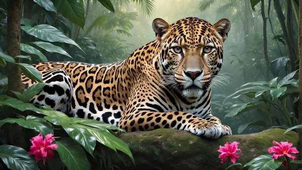 99px ru wallpaper 356772 jaguar otdihaet v djungljah
