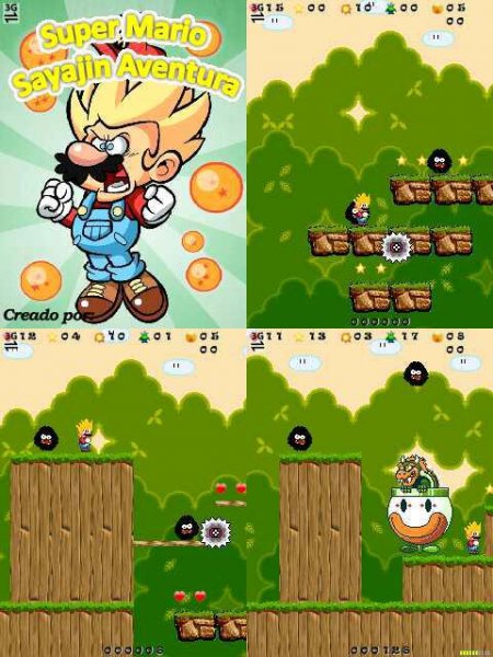 Super Mario sayajin aventura 240x320