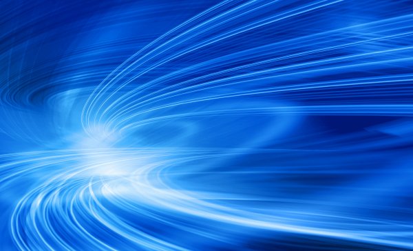 Blue-light-lines-motion-waves