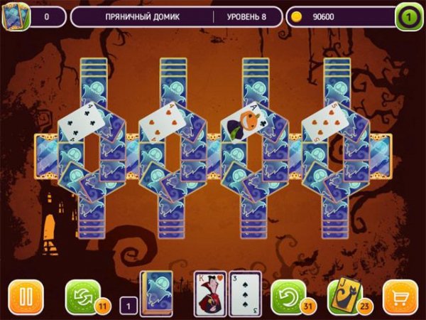 Пасьянс Хэллоуин Солитер