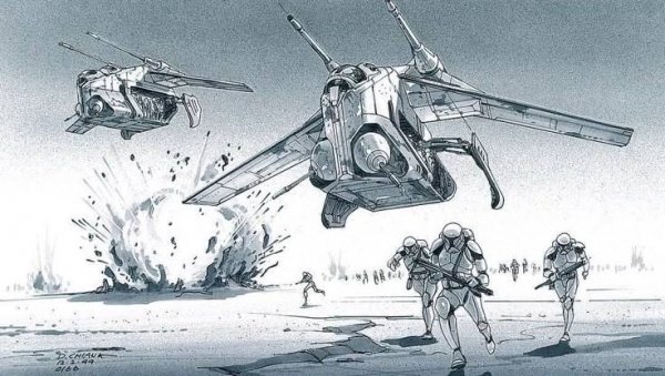 Картина: Клоны на боевой задаче