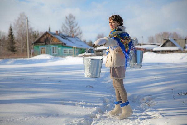 Зима в деревне