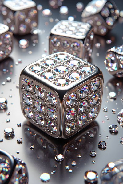 Rhinestone dice