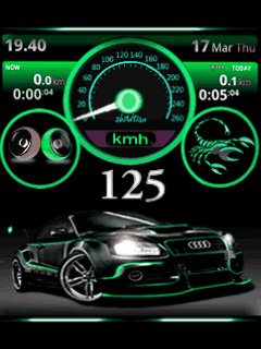 Black audi спидометр