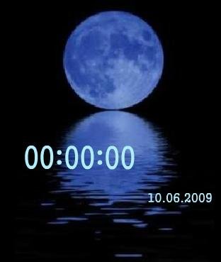 Пейзаж цифр часы дата