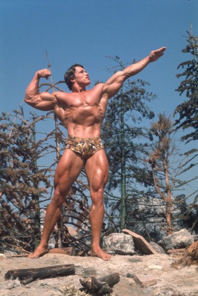 Photo shoot Arnold Schwarzenegger