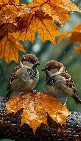 Autumn, birds