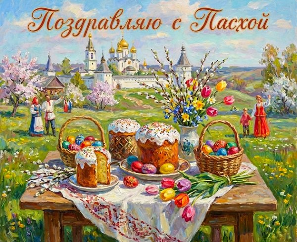 Поздравляю с Пасхой