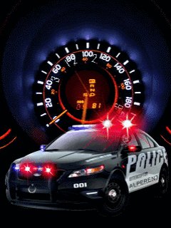 Police car спидометр