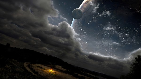 Пейзаж Космос Фантастика