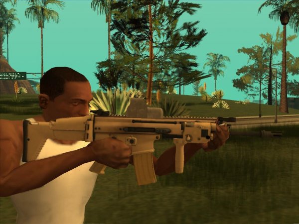 MK16 на замену m4 для GTA San Andreas