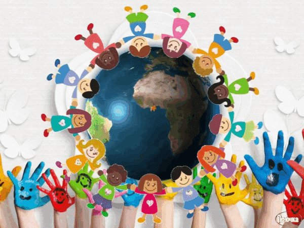 Анимированная открытка с днем ребенка