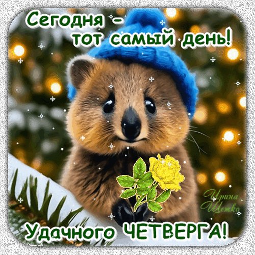 Анимированная открытка сегодня тот самый