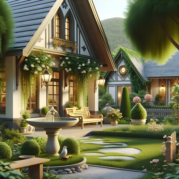 Дом,пастораль,арт,пейзаж.193