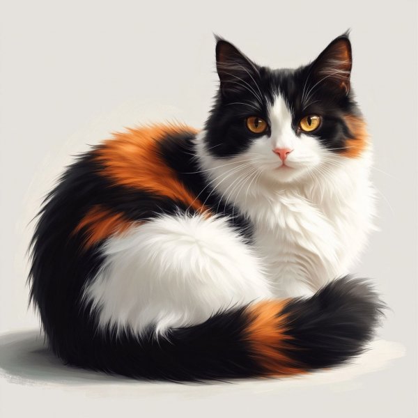 Трёхцветная кошка