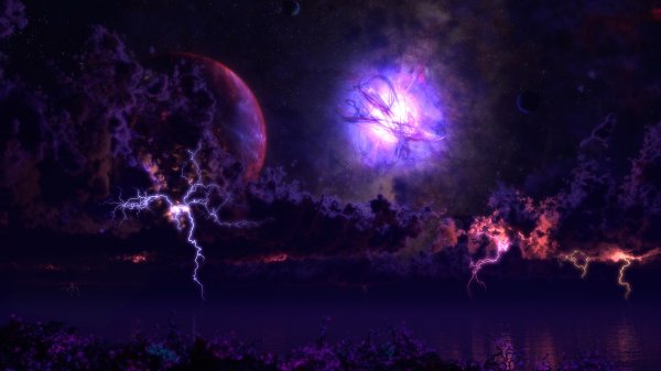 Пейзаж Космос Фантастика