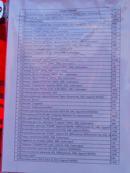 Цены на атрибутику.IMG 20140920 183749