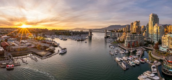 Canada Morning Houses Marinas Boats Yacht