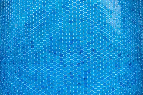 Blue-hexagons-mosaic-pattern-texture