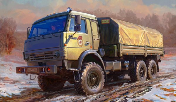 Российский трёхосный грузовик К-5350 Мустанг (Copy)