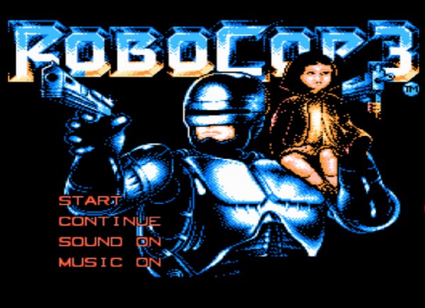 RoboCop 3 - Main Screen