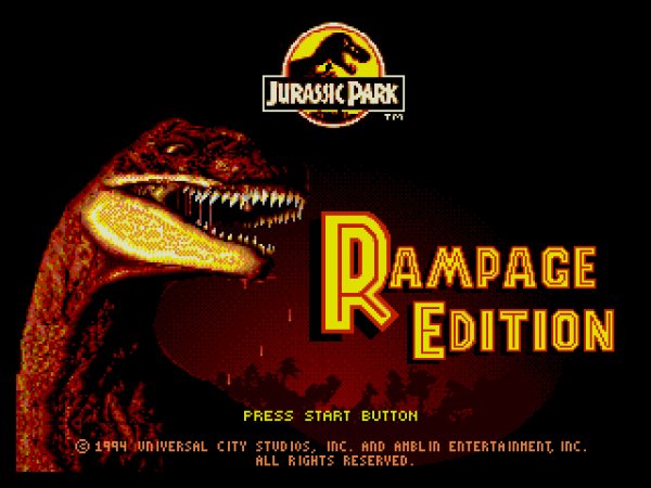 Jurassic Park Rampage Edition Genesis 2 va2 + cd2 - Options
