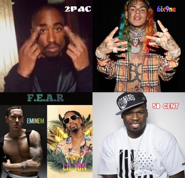 2Pac &amp; 6ix9ne &amp; Eminem &amp; Lil Jon &amp; 50 Cent - #Fear
