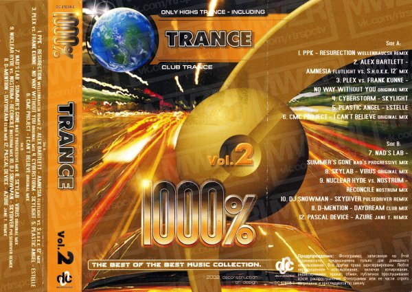 VA - 1000% Trance Vol. 2 (2002) [Cassette vers.]