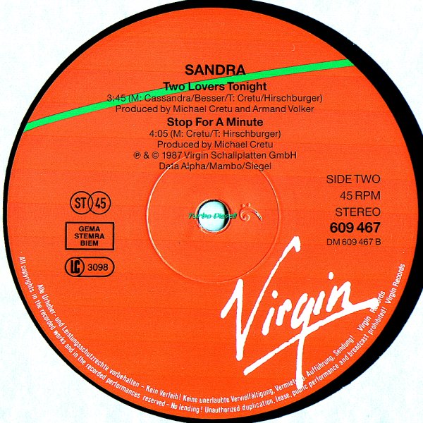 Sandra - Stop For A Minute (Single Version)