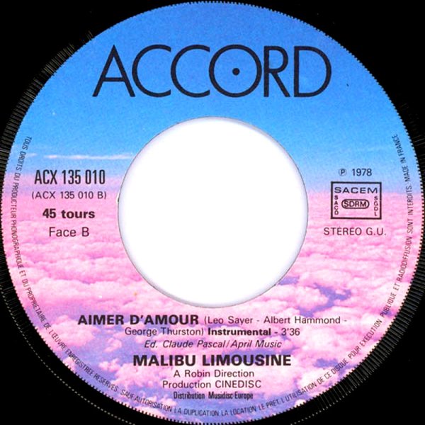 Malibu Limousine - Aimer D'Amour (Instrumental)