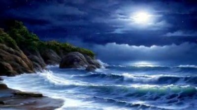 Неизвестный - "Лунная соната" Бетховена и  шум моря - Beethoven "Moonlight Sonata" and ocean